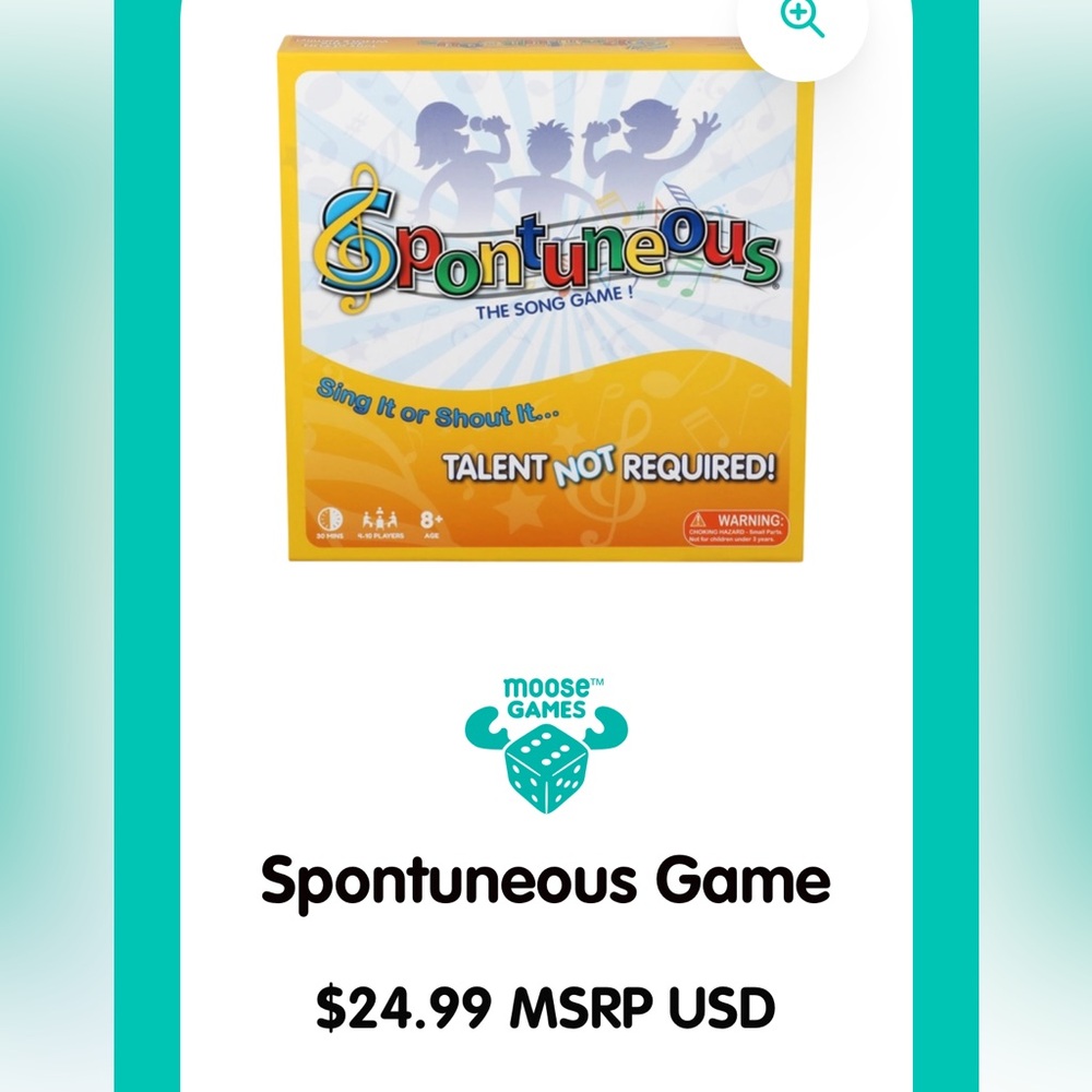 Spontuneous Song Game - Yellow by